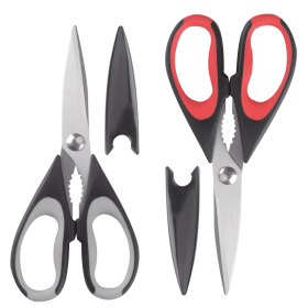 High-quality Heavy-duty Kitchen Scissors | Multi-functional Stainless Steel Food Scissors with Anti-slip Handle Design | Multi-purpose Cooking Tool fo